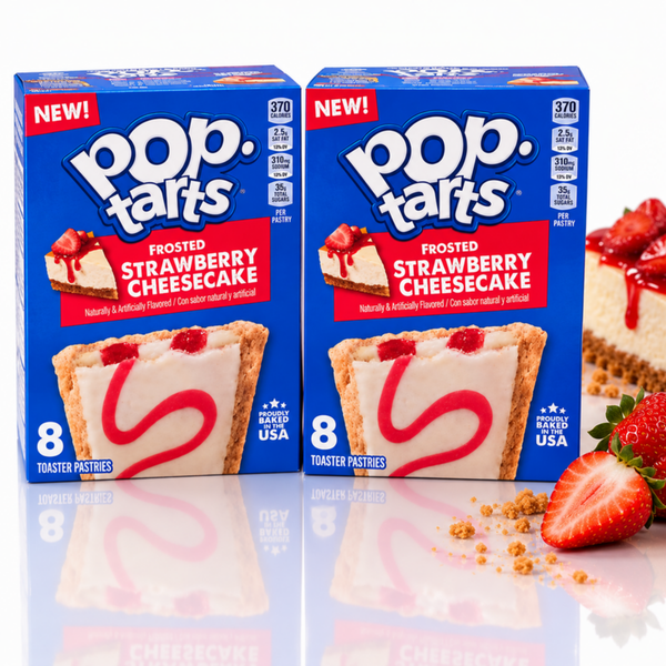 Pop-Tarts Frosted Strawberry Cheesecake toaster pastries, 16 total count