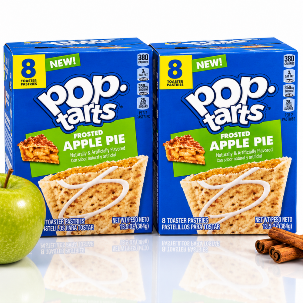 Pop-Tarts Frosted Apple Pie toaster pastries, 16 total count