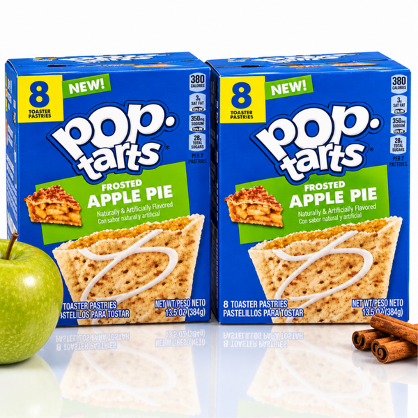 Pop-Tarts Frosted Apple Pie toaster pastries, 16 total count