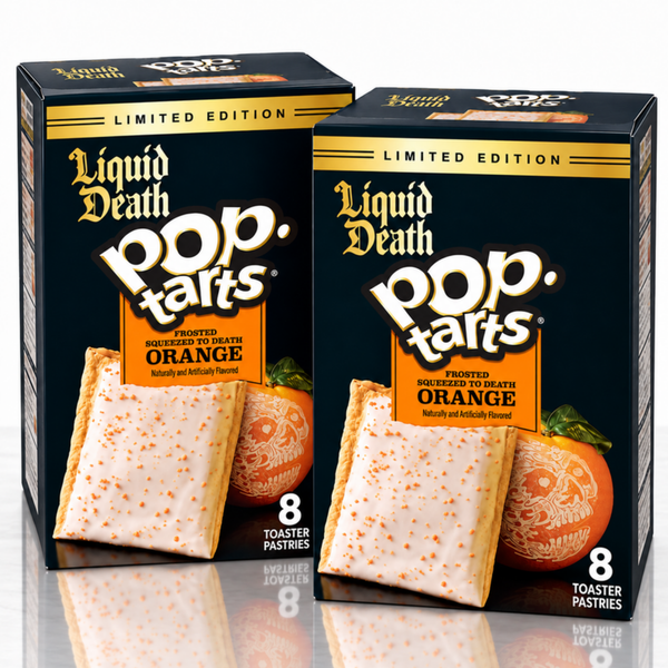 Pop-Tarts Liquid Death Squeezed to Death Frosted Orange, 16 count