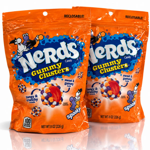 Nerds Gummy Clusters Spooky Halloween candy 2 pack, 8 oz bags