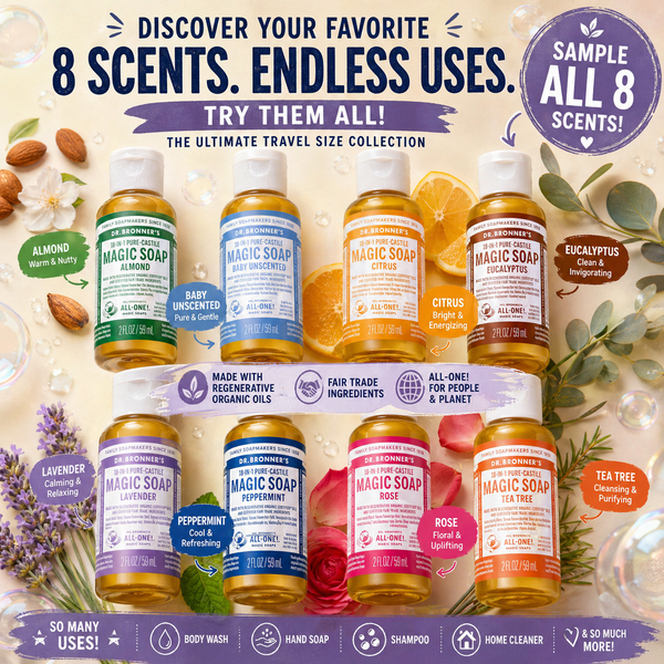 Dr. Bronner's Magic Soap 8-Scent Variety Gift Pack