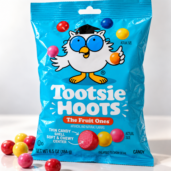 Tootsie Hoots Fruit Ones Chewy Candy – 5 Fruit Flavors, 6.5 oz Bag