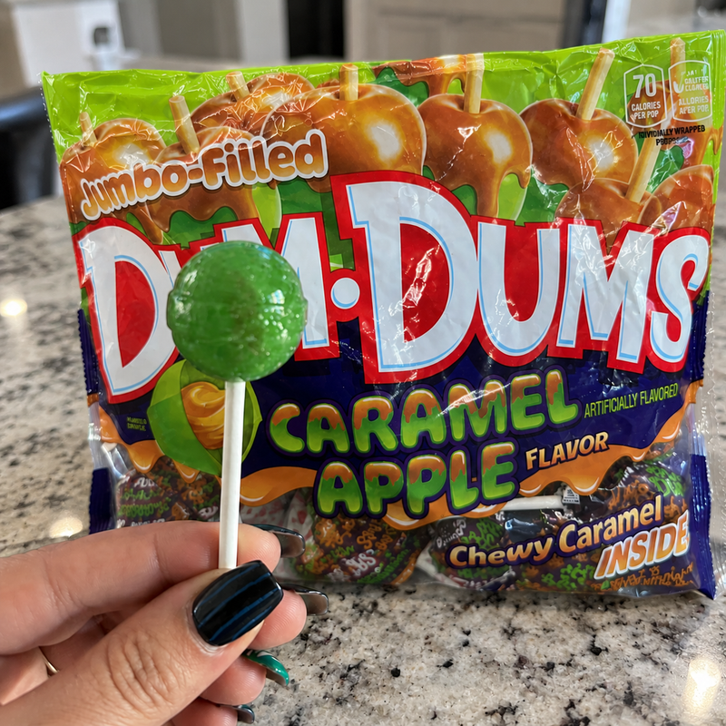 Dum Dums Caramel Apple Pops Have a Secret.
