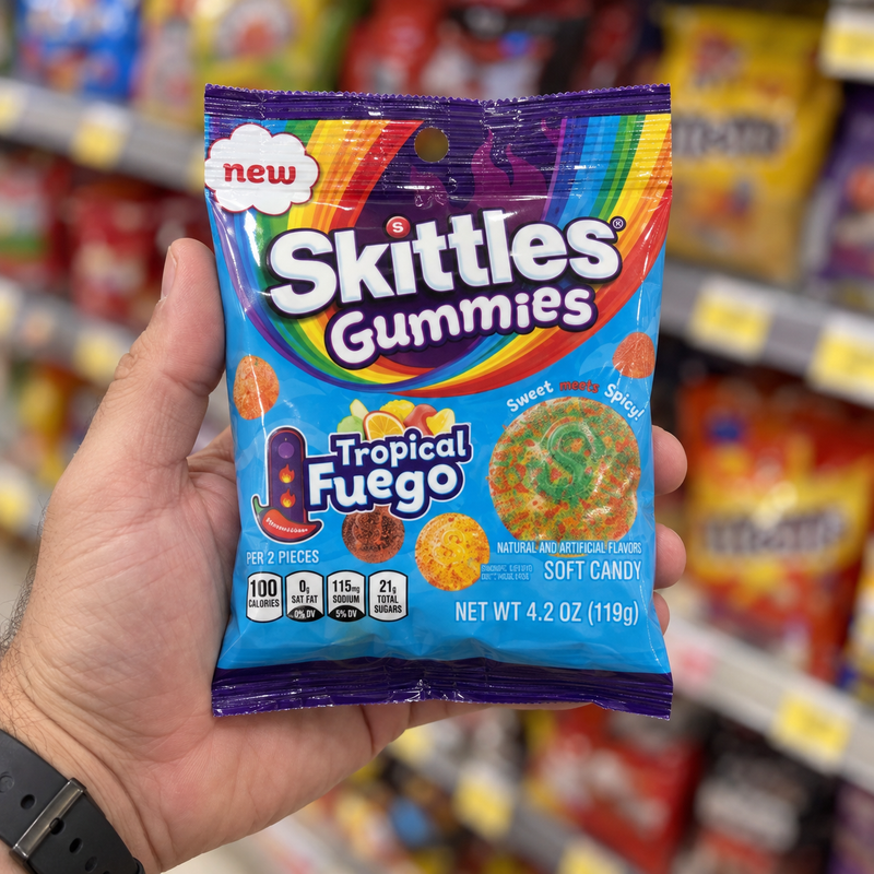 Skittles Gummies Tropical Fuego Brings Heat to the Rainbow