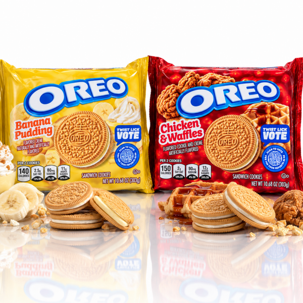 Oreo Banana Pudding and Chicken and Waffles sandwich cookies 2 pack