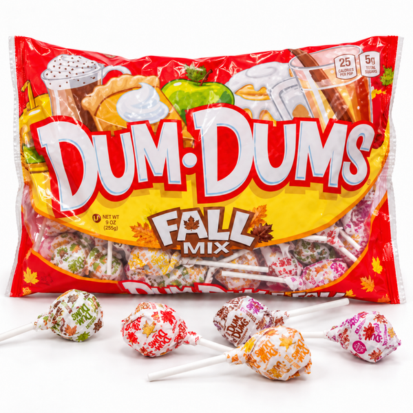 Dum Dums Fall Mix lollipops, 9 oz bag