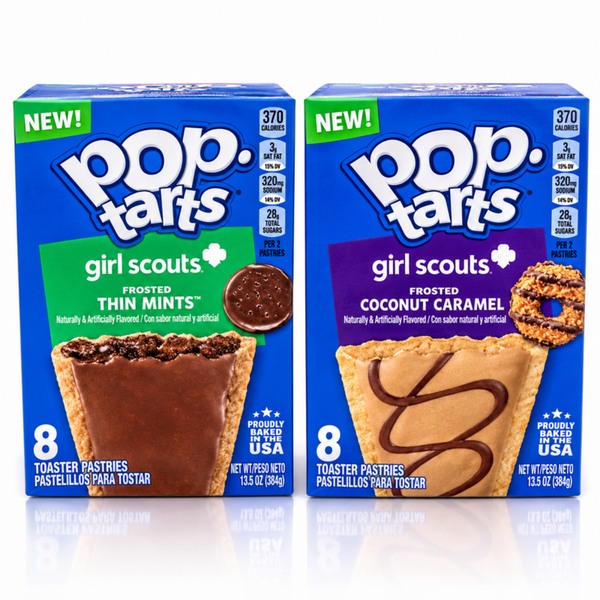 Pop-Tarts Girl Scouts Frosted Thin Mints and Coconut Caramel, 16 count