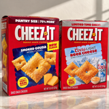Cheez-It Coors Light Beer Cheese and Smoked Gouda crackers 2 pack, 12.4 oz boxes
