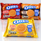 Oreo limited edition 3 pack: Deep Fried, Chicken and Waffles, and Banana Pudding sandwich cookies
