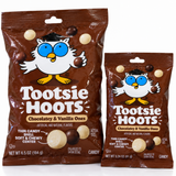 Tootsie Hoots Chocolatey and Vanilla Ones candy, large and small bags