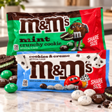 M&M's Mint Crunchy Cookie share size bag