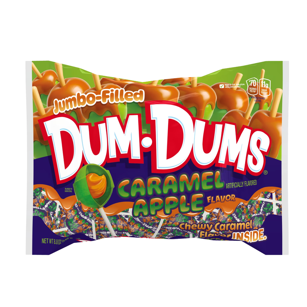 Dum Dums Jumbo Filled Caramel Apple 2-pack, image 4