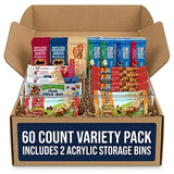 Healthy Sweet Treats Variety Pack — 60 Count + 2 Bonus Acrylic Storage Containers