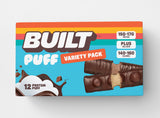 BUILT Protein Bar & Puff Mixed Box, 12 Count