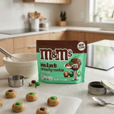 M&M's Mint Crunchy Cookie Chocolate Candy, 7.4 oz Bag