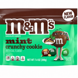 M&M's Mint Crunchy Cookie 2 Pack (7.4 oz Bags) + Canister
