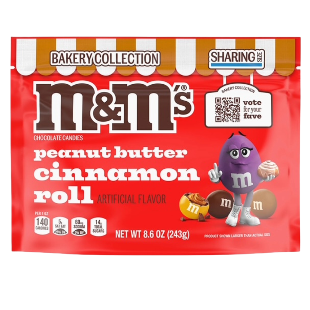 M&M's Bakery Collection Peanut Butter Cinnamon Roll 8.6 oz
