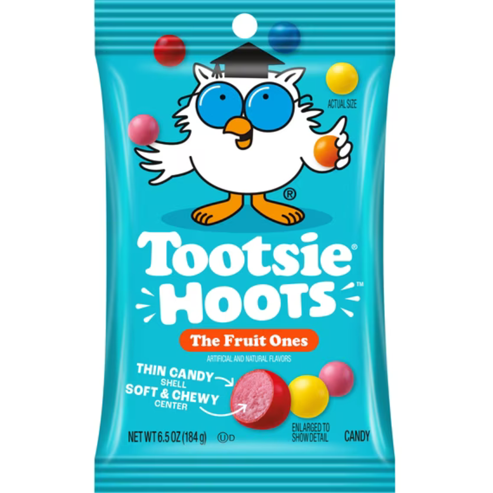 Tootsie Hoots The Fruit Ones Chewy Candy, 6.5 oz Bag