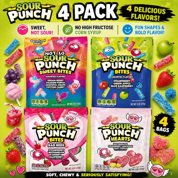 Sour Punch Valentine's Day Ultimate Sour Candy Bundle