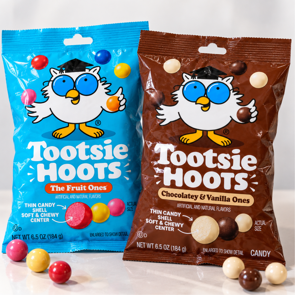 Tootsie Hoots 2-Pack – Fruit Ones + Chocolatey & Vanilla Ones, 6.5 oz Each